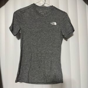 The Northface grey women’s top with slit in back